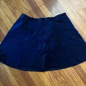 ModCloth Navy Blue Corduroy A Line Mini Skirt w/ Pockets